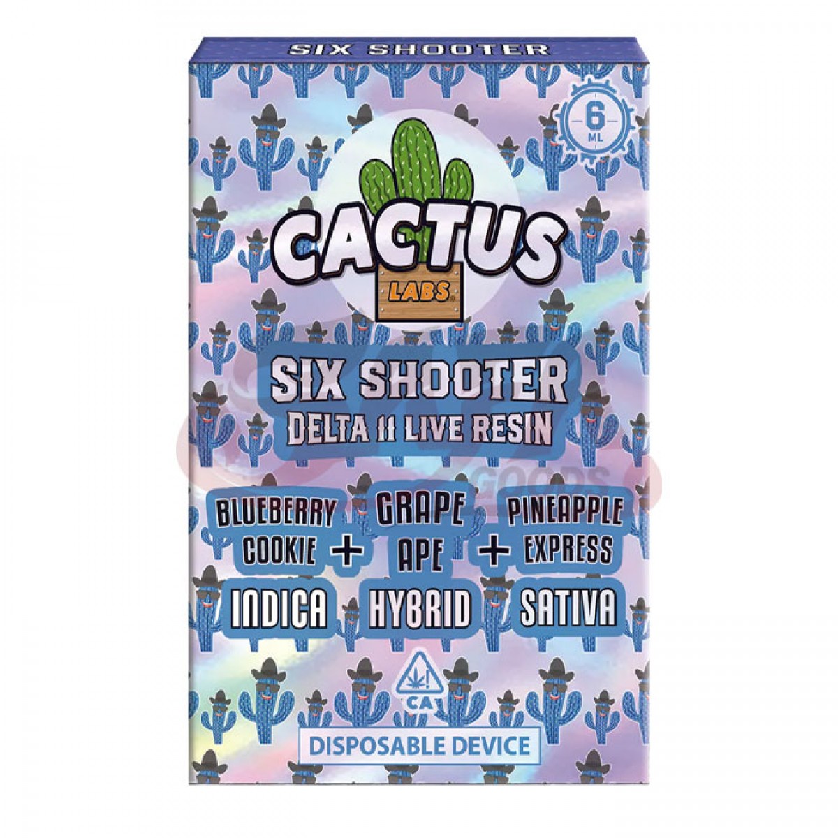 CACTUS LABS Delta 11 Six Shooter 5PC Disposables [6g] 